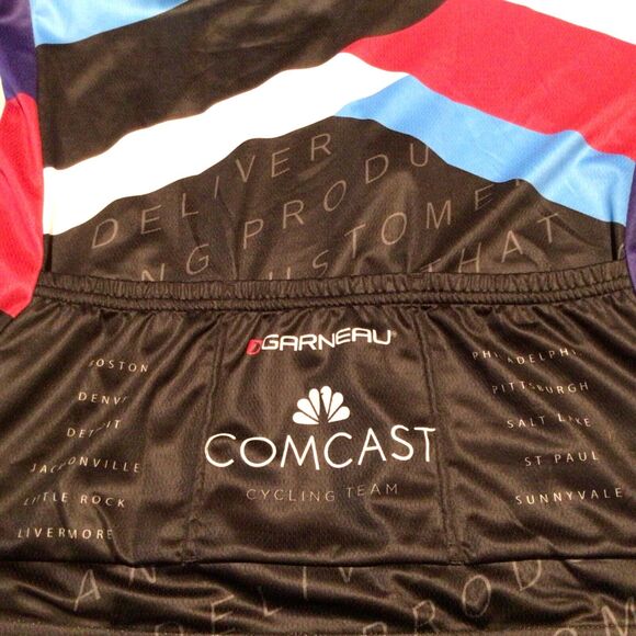 Garneau Comcast Women's Full Zip Cycling Jersey Shirt Size XL Team Apparel NWT - Picture 5 of 6